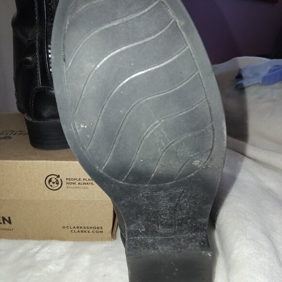 Brand New Saxon Tall Riding Boots 7.5 Wide Calf Black - Picture 5 of 5